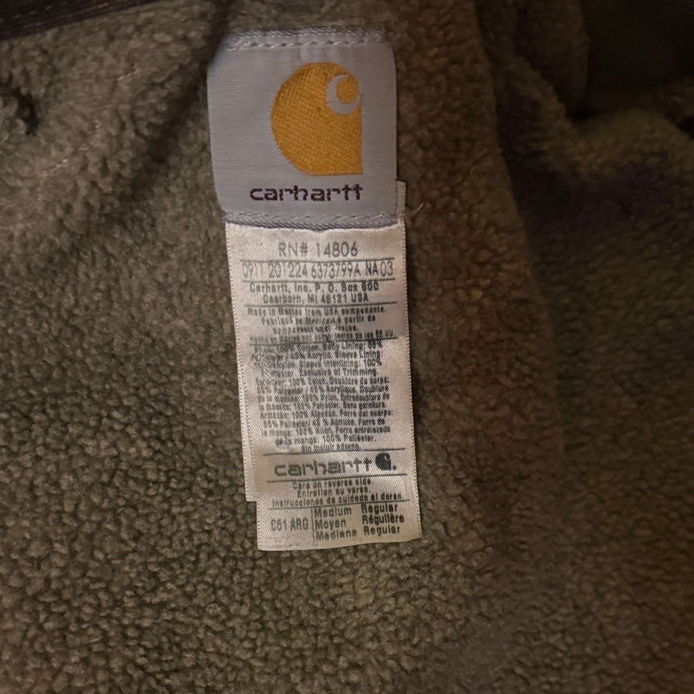 Carhartt Men's Army Green Field Jacket - Picture 7 of 8